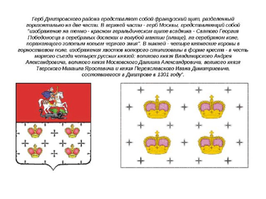 Герб и флаг города Дмитров